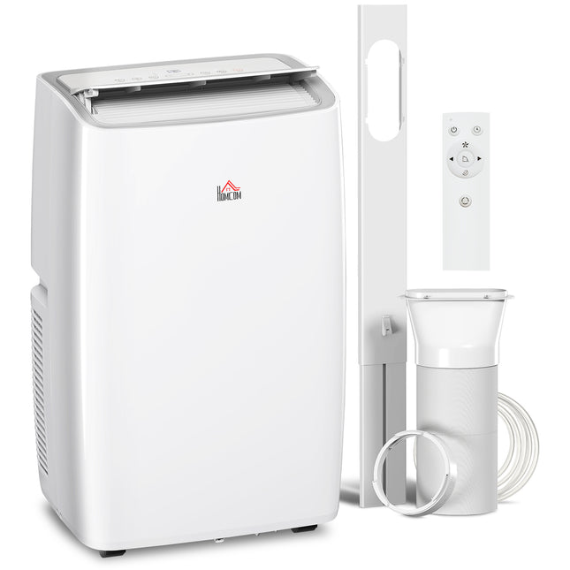 12,000 BTU Portable Air Conditioner with Dehumidifier, Remote & Timer for 25m² Room - White
