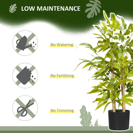 Artificial Bamboo Plant in Pot 60cm Indoor Outdoor Decor - Green