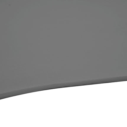 2.5m Offset Cantilever Parasol Set with Cross Base - Dark Grey