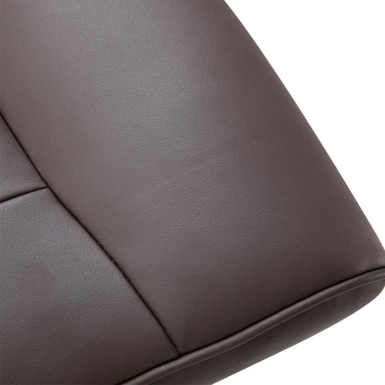 Executive Recliner Armchair with Footstool High Back Lounge Chair - Brown