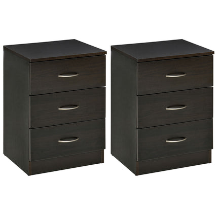 Bedside Cabinet with Drawer and Shelf, White Bedside Table for Bedroom, Living R