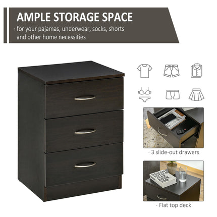 Bedside Cabinet with Drawer and Shelf, White Bedside Table for Bedroom, Living R