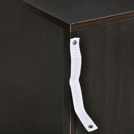Bedside Cabinet with Drawer and Shelf, White Bedside Table for Bedroom, Living R