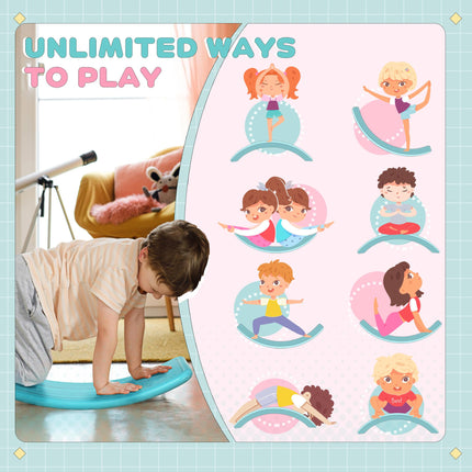 Balance Board for Kids Ages 3-6 Montessori Toy - Blue