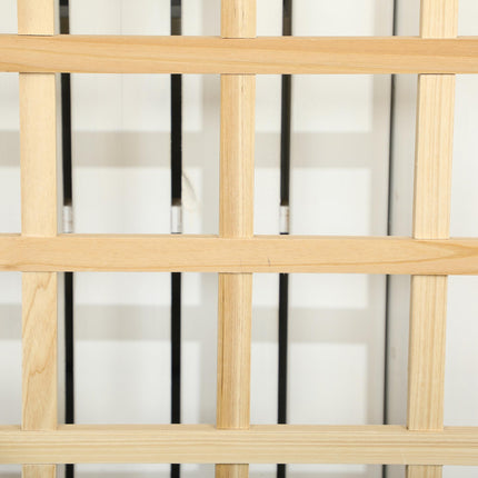 Wooden Garden Planter with Trellis for Climbing Plants 1 Piece - Natural Tone