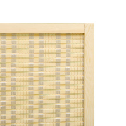 4 Panel Folding Room Divider Screen 180 x 180cm Freestanding Privacy Partition - Natural