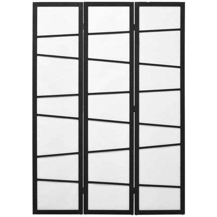 3 Panel Wooden Folding Room Divider Privacy Screen for Bedroom - White