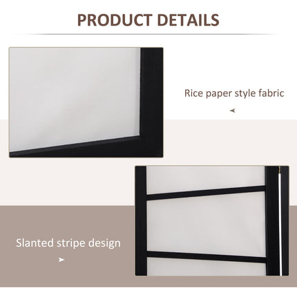 3 Panel Wooden Folding Room Divider Privacy Screen for Bedroom - White
