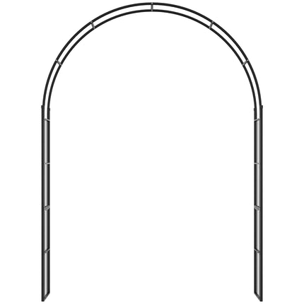 223cm Garden Arch Trellis, Outdoor Wedding Arbor for Ceremony for Climbing Roses, Vines and Plants