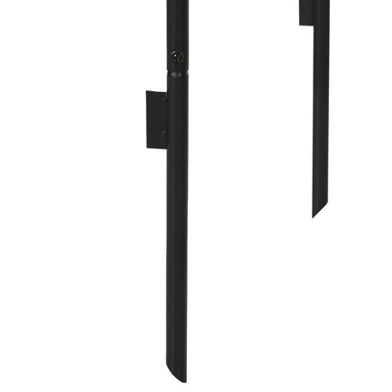 Outdoor Metal Garden Arch for Climbing Plants and Weddings 140x40x240 cm - Black