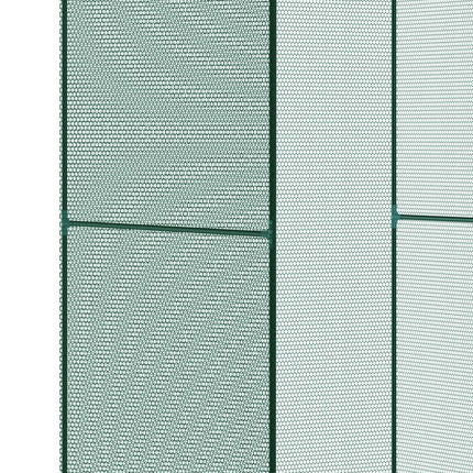 120 x 120cm Compact Plant Cage, with Netting - Green