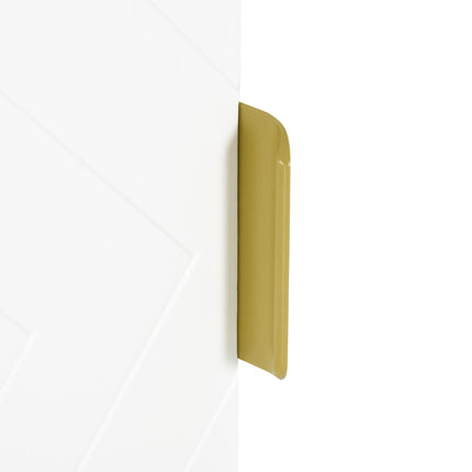 Modern Bathroom Wall Cabinet with Adjustable Shelves and Embossed Doors - White