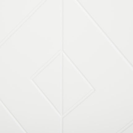 Modern Bathroom Wall Cabinet with Adjustable Shelves and Embossed Doors - White