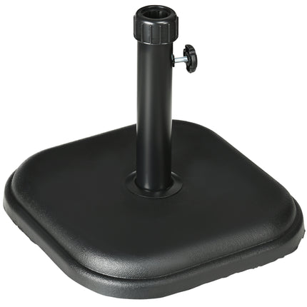 11kg Concrete Garden Parasol Base for 32mm-38mm Poles - Black