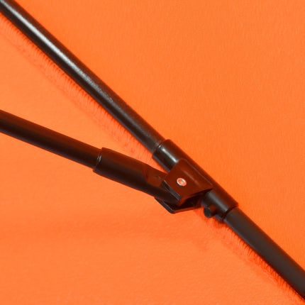 2.6 Metre Patio Parasol with Tilt and Crank Aluminium Frame - Orange