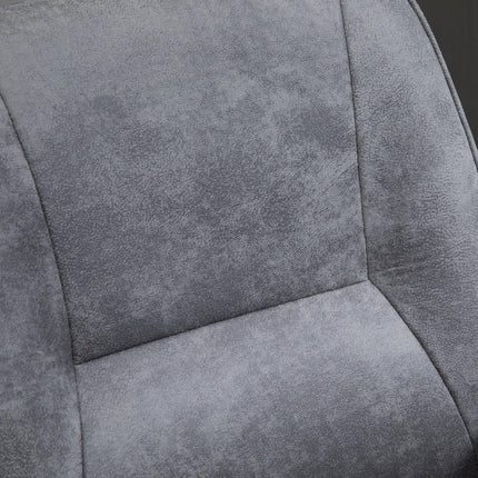 Ergonomic Mid Back Swivel Office Desk Chair for Home Study Bedroom - Light Grey