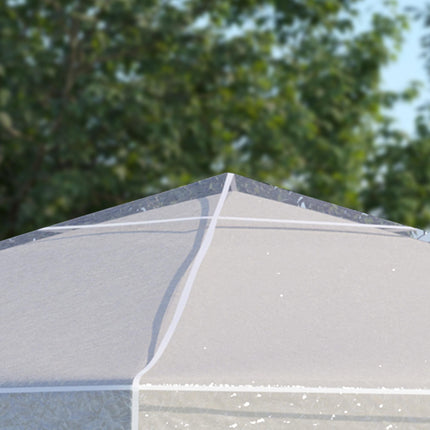 3 Piece Waterproof 3x3 Metre Gazebo Cover with Secure Pull Cord - Clear