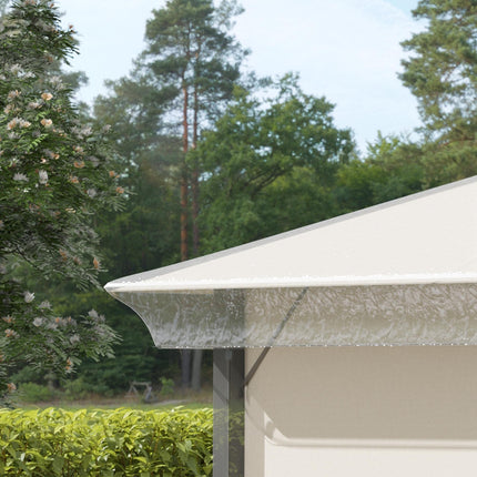 3 Piece Waterproof 3x3 Metre Gazebo Cover with Secure Pull Cord - Clear