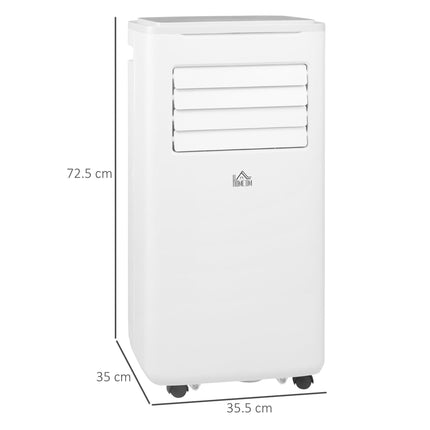 9,000 BTU Portable Air Conditioner with WiFi, Dehumidifier & Remote for 20m² Room - White