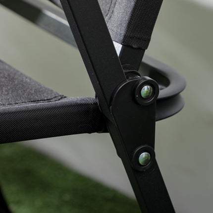 Lightweight Folding Camping Chair for Adults - Black