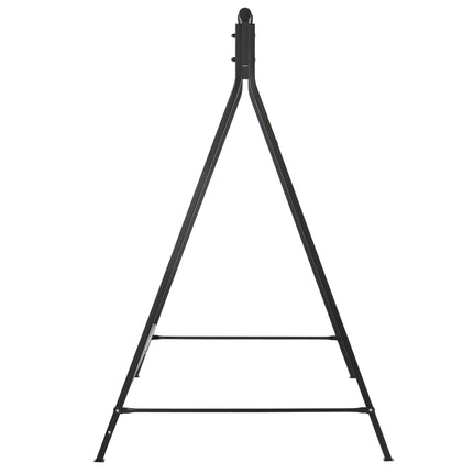 Heavy Duty Metal Porch Swing Stand 240kg Capacity Hanging Chair Frame - Black