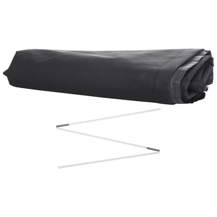 Waterproof Garden Parasol Cover 300D Oxford Fabric 6.6ft - Black
