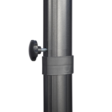 2.7m Cantilever Parasol Set with Aluminium Frame & Crank Handle - Cream White