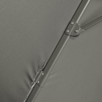 3 Meter Cantilever Parasol with 360° Rotation and Crank Handle - Grey