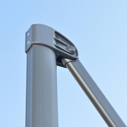 3 Meter Cantilever Parasol with 360° Rotation and Crank Handle - Grey