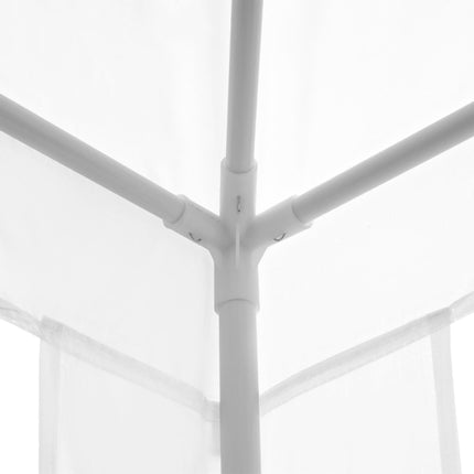 2.7m x 2.7m Garden Gazebo Party Marquee Tent with Steel Frame - White