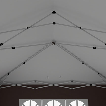 3 x 6 Metre Pop Up Gazebo with Removable Sides - Brown