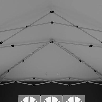 3 x 6 Metre Pop Up Gazebo with Adjustable Steel Frame and Removable Sides - Black