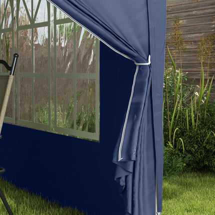 3 x 3 Metres Pop Up Water Resistant Gazebo Tent Canopy - Blue
