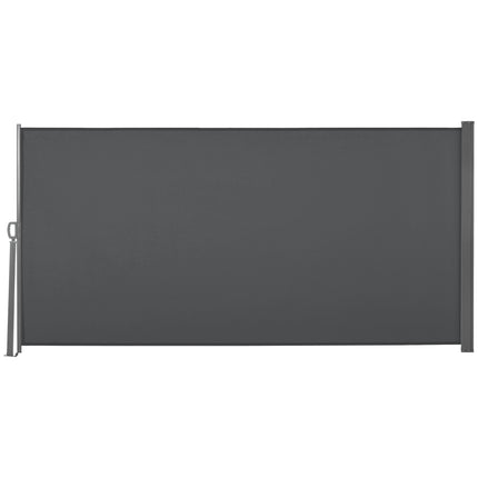 Retractable Sun Awning Screen 300x160 cm UV Protection and Privacy - Grey