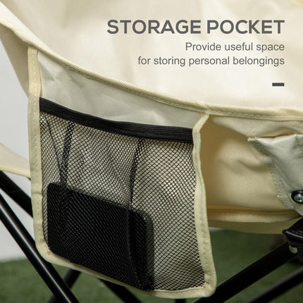 Lightweight Folding Camping Chair with Carry Bag - White