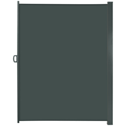 Retractable 3x2M Sun Awning Privacy Screen with Steel Frame - Dark Grey