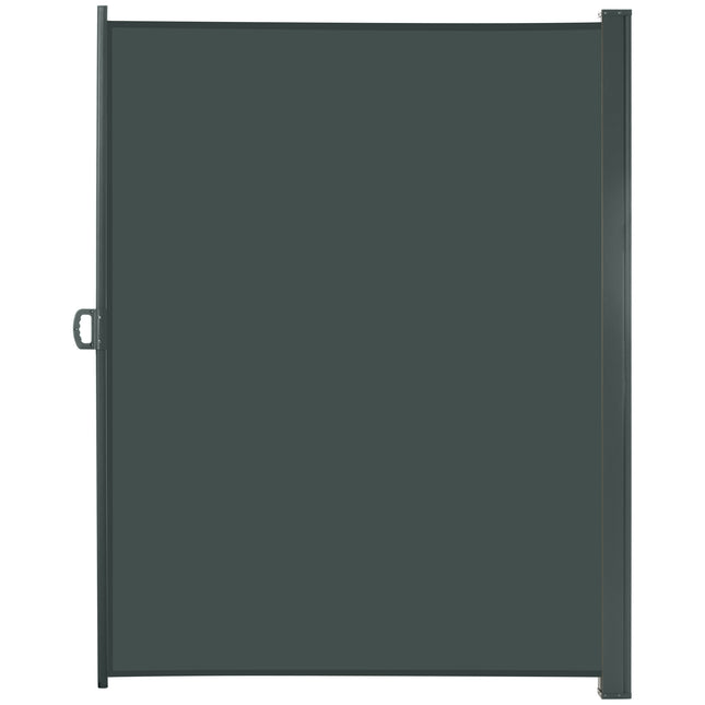 Retractable 3x2M Sun Awning Privacy Screen with Steel Frame - Dark Grey