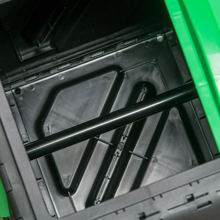 65L Rotating Garden Compost Bin with Steel Legs and Ventilation - Green and Black