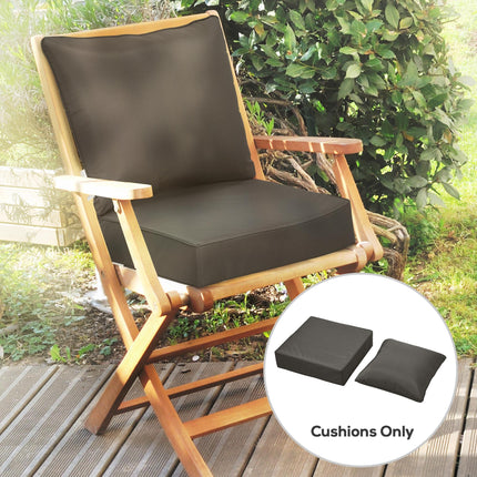 Outdoor Deep Seating Chair Replacement Seat and Back Cushion - Dark Grey