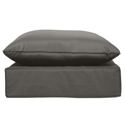 Outdoor Deep Seating Chair Replacement Seat and Back Cushion - Dark Grey