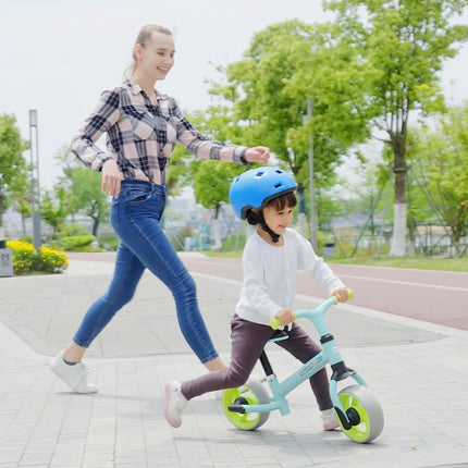 Adjustable Lightweight Kids Balance Bike with EVA Wheels - Green