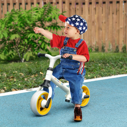 Adjustable Lightweight Kids Balance Bike with EVA Wheels - Orange