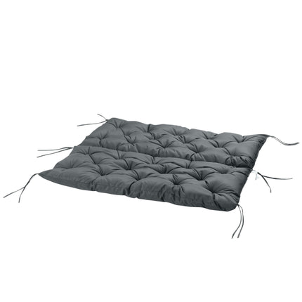 Garden Bench Cushion for 2 Seater Swing Chair 110 x 120 cm - Dark Grey