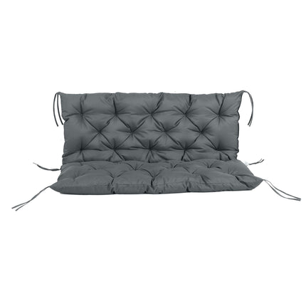 Garden Bench Cushion for 2 Seater Swing Chair 110 x 120 cm - Dark Grey