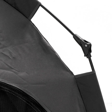 Foldable Extra Large Dog Cat Tent with Water-Resistant Oxford Fabric - Charcoal Grey