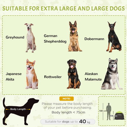 Foldable Waterproof Oxford Dog Cat Tent for Extra Large Dogs - Green