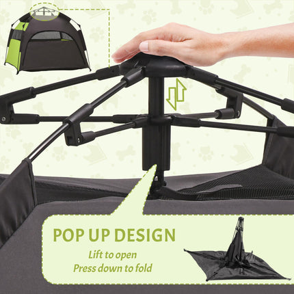 Foldable Waterproof Oxford Dog Cat Tent for Extra Large Dogs - Green
