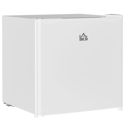 46L Countertop Mini Fridge with Adjustable Temperature & Chiller Box - White