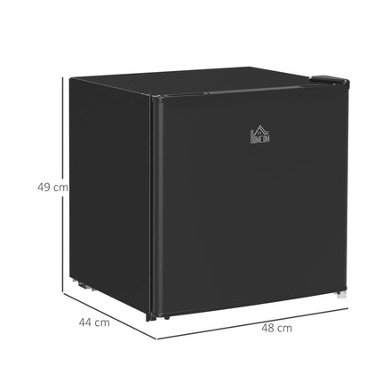 46L Countertop Mini Fridge with Chill Box and Adjustable Temperature Control - White