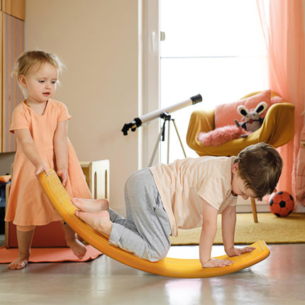 Montessori Balance Board for Kids Ages 3-6 - Orange